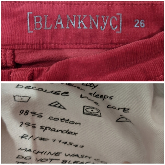 Blank NYC Skinny Red Corduroys - Picture 8 of 10